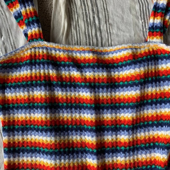 NWOT Striped Honeycomb Knit Bodysuit size Large - Picture 4 of 6